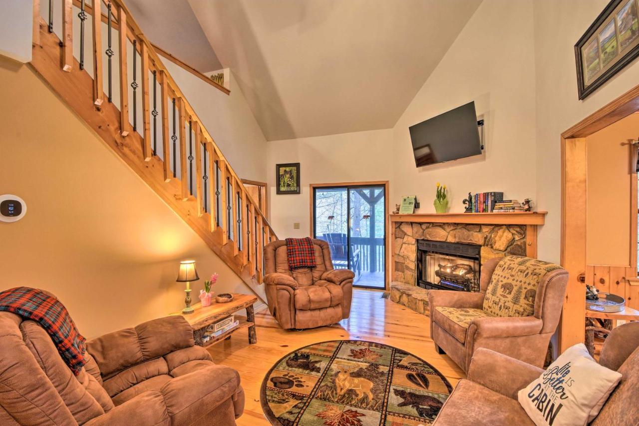 Modern Cabin With Deck In The Blue Ridge Mountains! Блэрсвилл Экстерьер фото