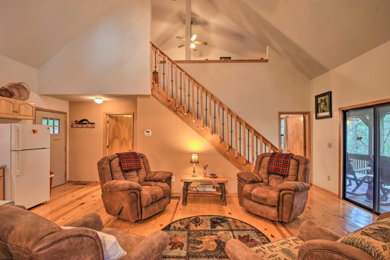 Modern Cabin With Deck In The Blue Ridge Mountains! Блэрсвилл Экстерьер фото
